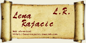 Lena Rajačić vizit kartica